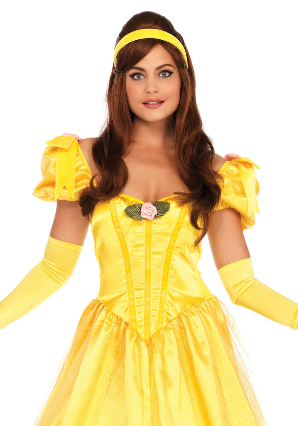 Deluxe Belle Of The Ball Gown Damen Ballkleid in Goldgelb