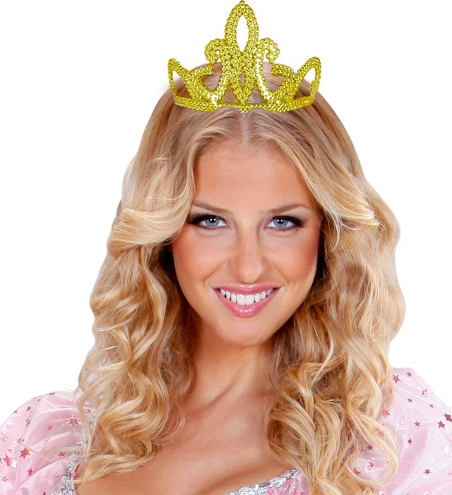 Goldene Tiara als Fasnachts-Accessoire