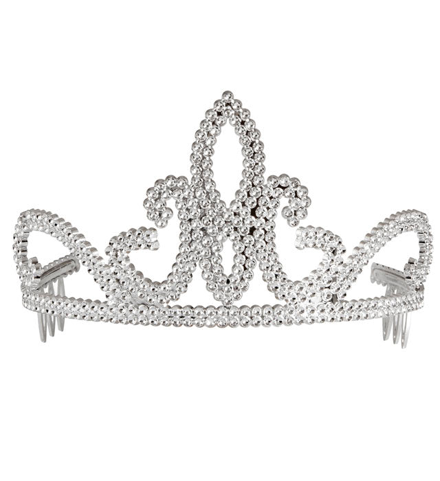 Silberne Tiara als elegantes Fasnachts- und Karneval-Accessoire