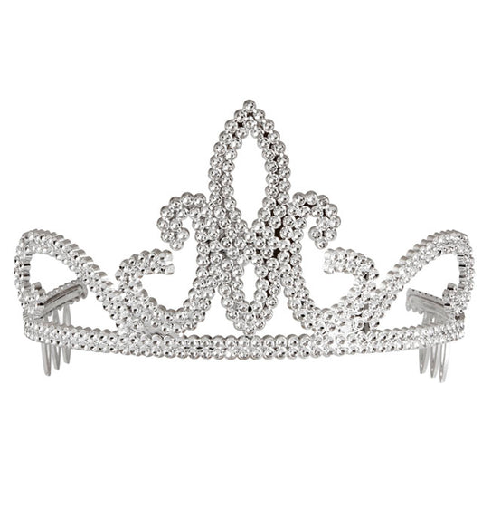 Silberne Tiara als elegantes Fasnachts- und Karneval-Accessoire