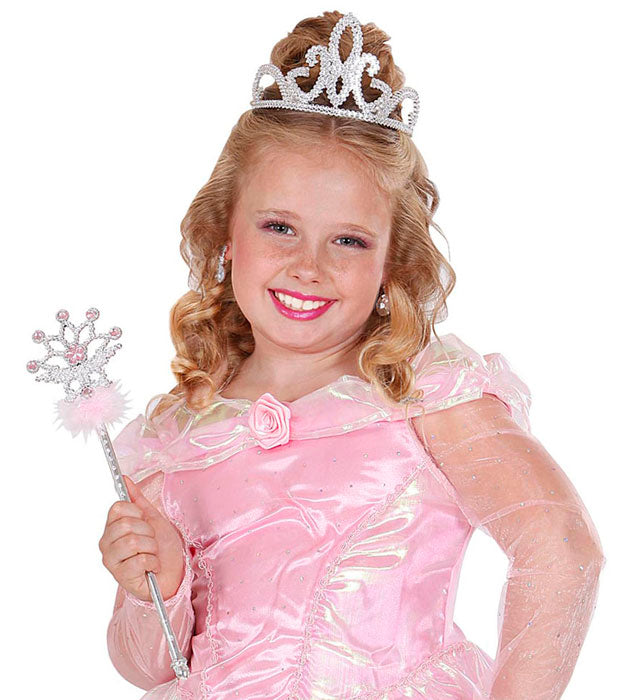 Silberne Tiara als elegantes Fasnachts- und Karneval-Accessoire