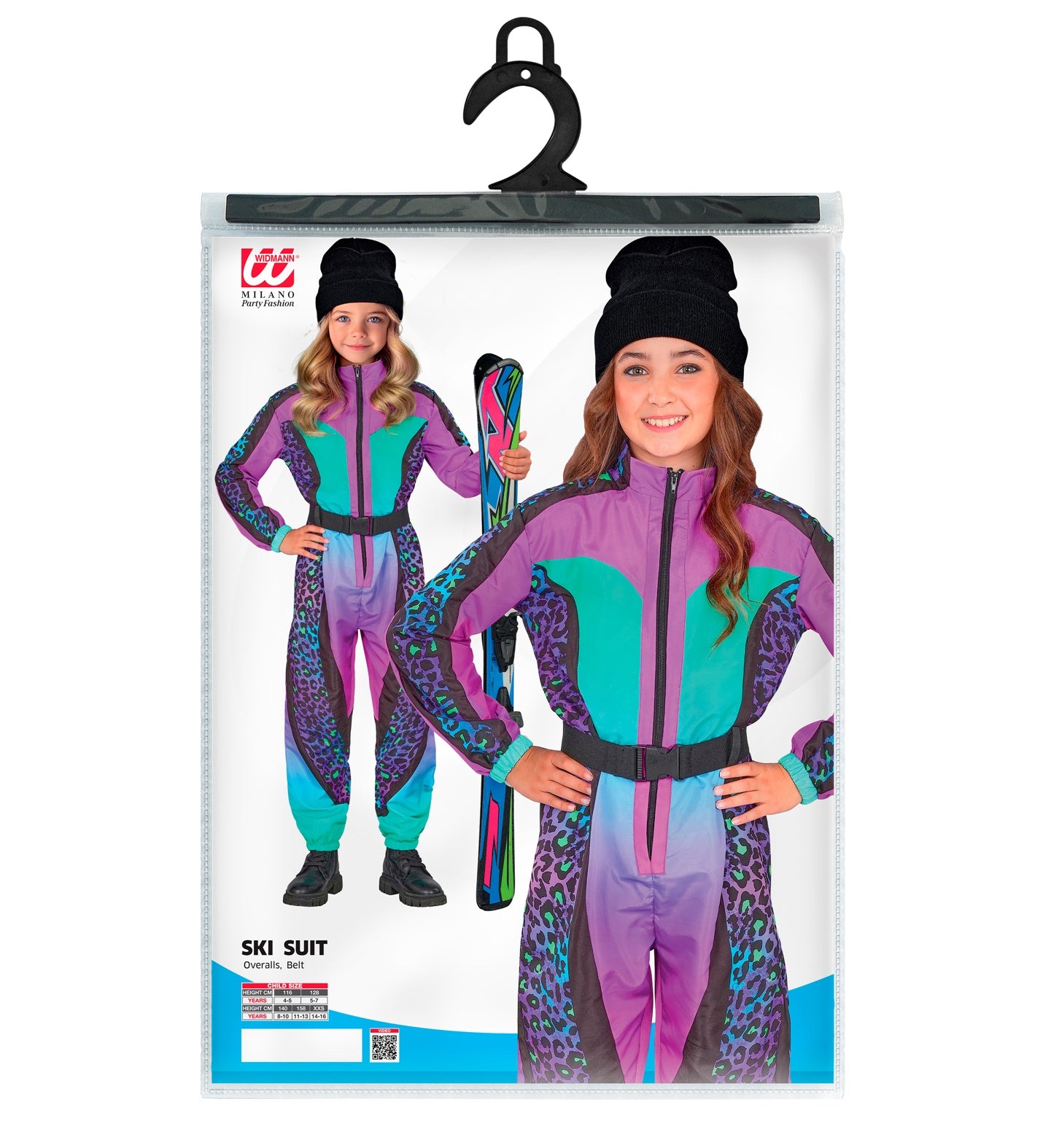 Leopardenmuster bunt Snowboarder Unisex Jumpsuit Skianzug  für Kinder mit Overall, Gürtel