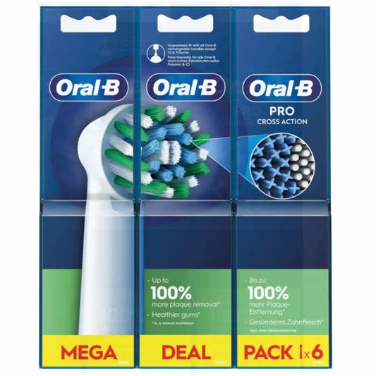 ORAL-B ORAL-B Pro Cross Action Ersatzbürsten 6 Stück für elektrische Zahnbürsten Kosmetik