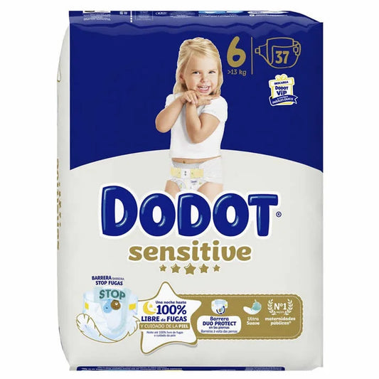 DODOT DODOT Sensitive Windeln Größe 6 für 13 kg 37 Stück Kosmetik