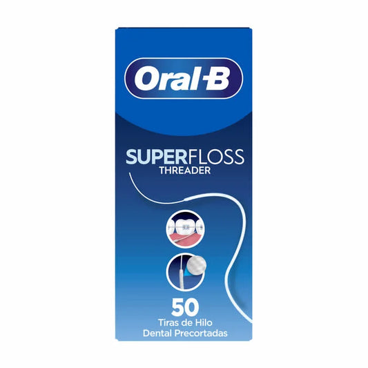 ORAL-B ORAL-B Superfloss 50 vorgestutzte Zahnseiden-Stränge für die Zahnreinigung Kosmetik