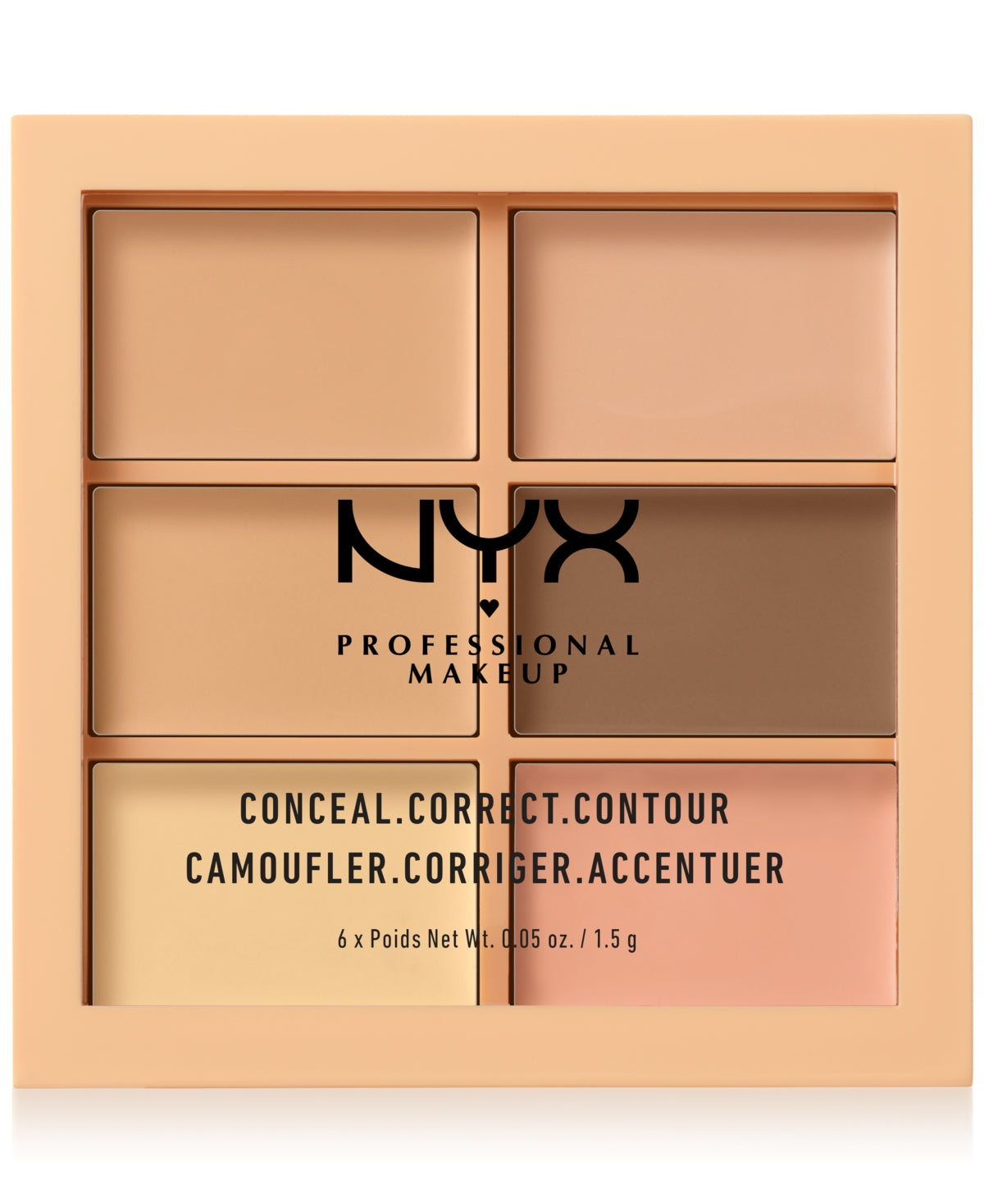 NYX NYX Conceal Correct Contour Light 6 x 1,5 g Concealer Palette Set Kosmetik