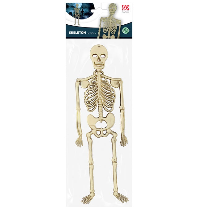 32 cm großes realistisches Skelett als Halloween und Fasnacht Dekoration