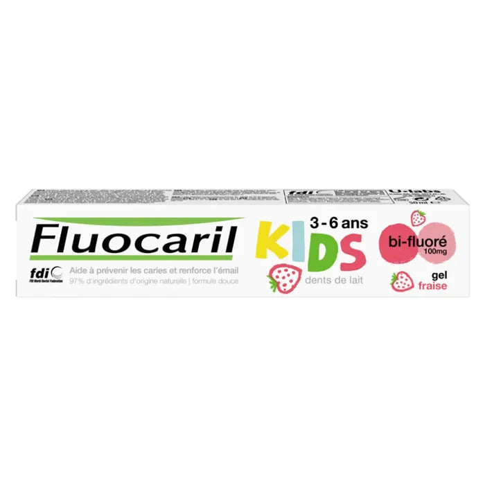 FLUOCARIL FLUOCARIL Kids Bi-Fluorid Zahnpasta Milchzähne Erdbeergeschmack 3-6 Jahre 50 ml Kosmetik