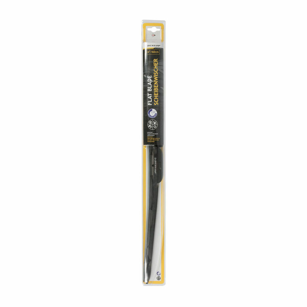 Dunlop Flat-Blade-Scheibenwischer 60 cm in Schwarz – Detailansicht