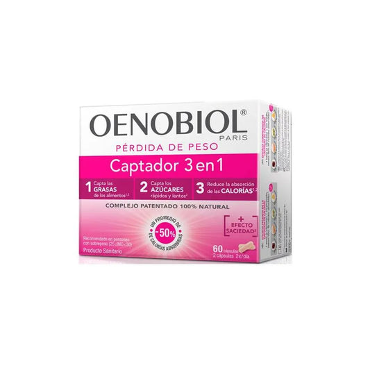 OENOBIOL OENOBIOL Captador 3 en 1 Nahrungsergänzung 60 Kapseln Kosmetik