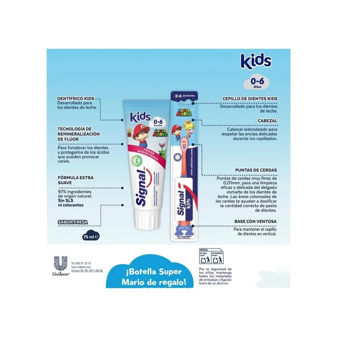 SIGNAL SIGNAL Kids Super Mario Zahnpasta 2 x 75 ml Kosmetik