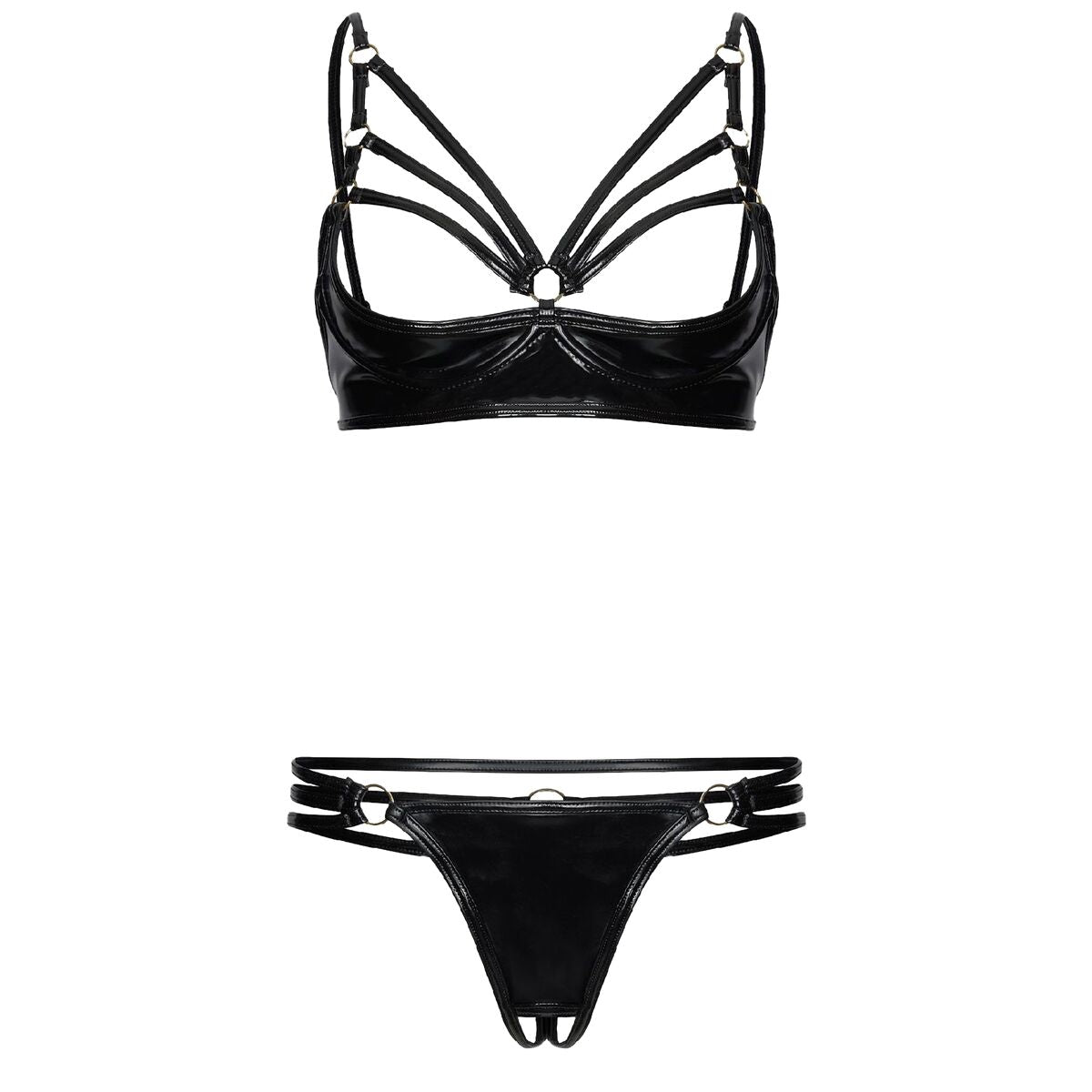 Unterwäsche-Set Guilty Pleasure Schwarz 2 Stücke (XL)