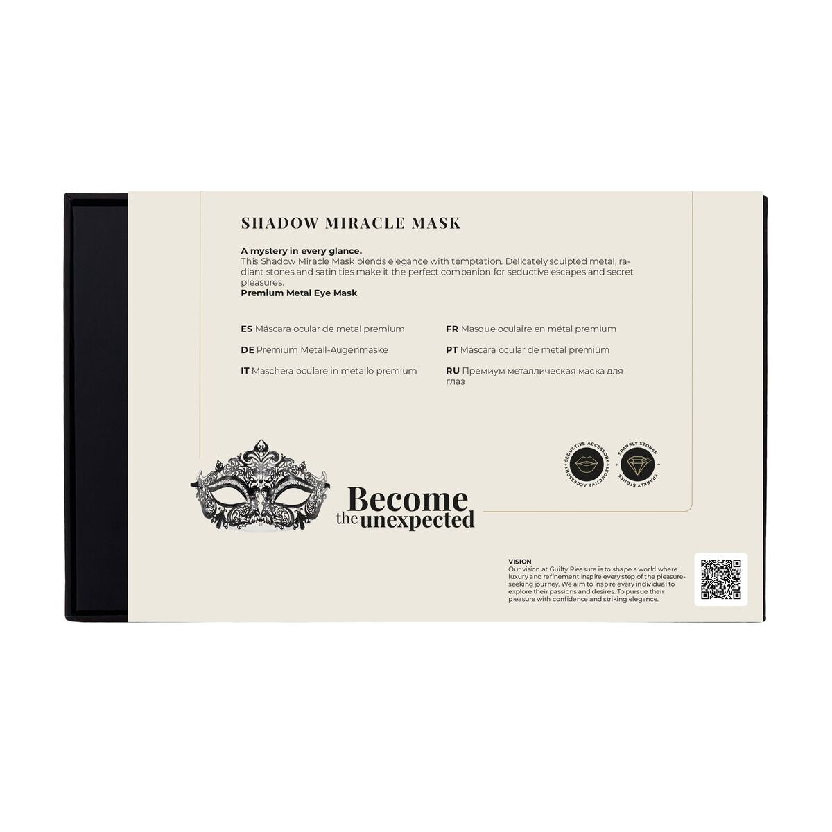 Maske Guilty Pleasure Accents Schwarz
