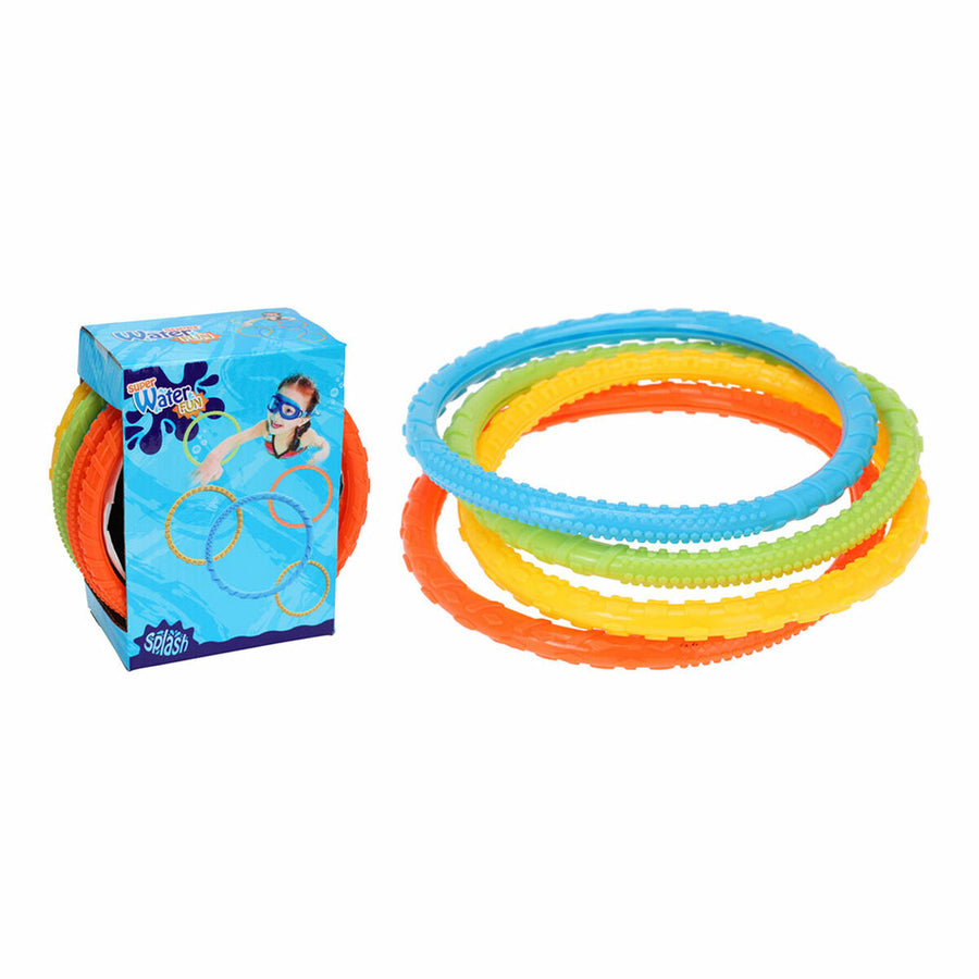 BigBuy Fun Buntes Tauchring-Set mit 6 Stück für das Schwimmbad