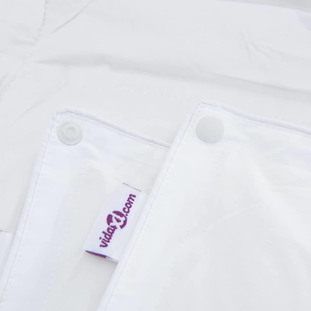 2-In-1 Bettdecke Weiß Daunen