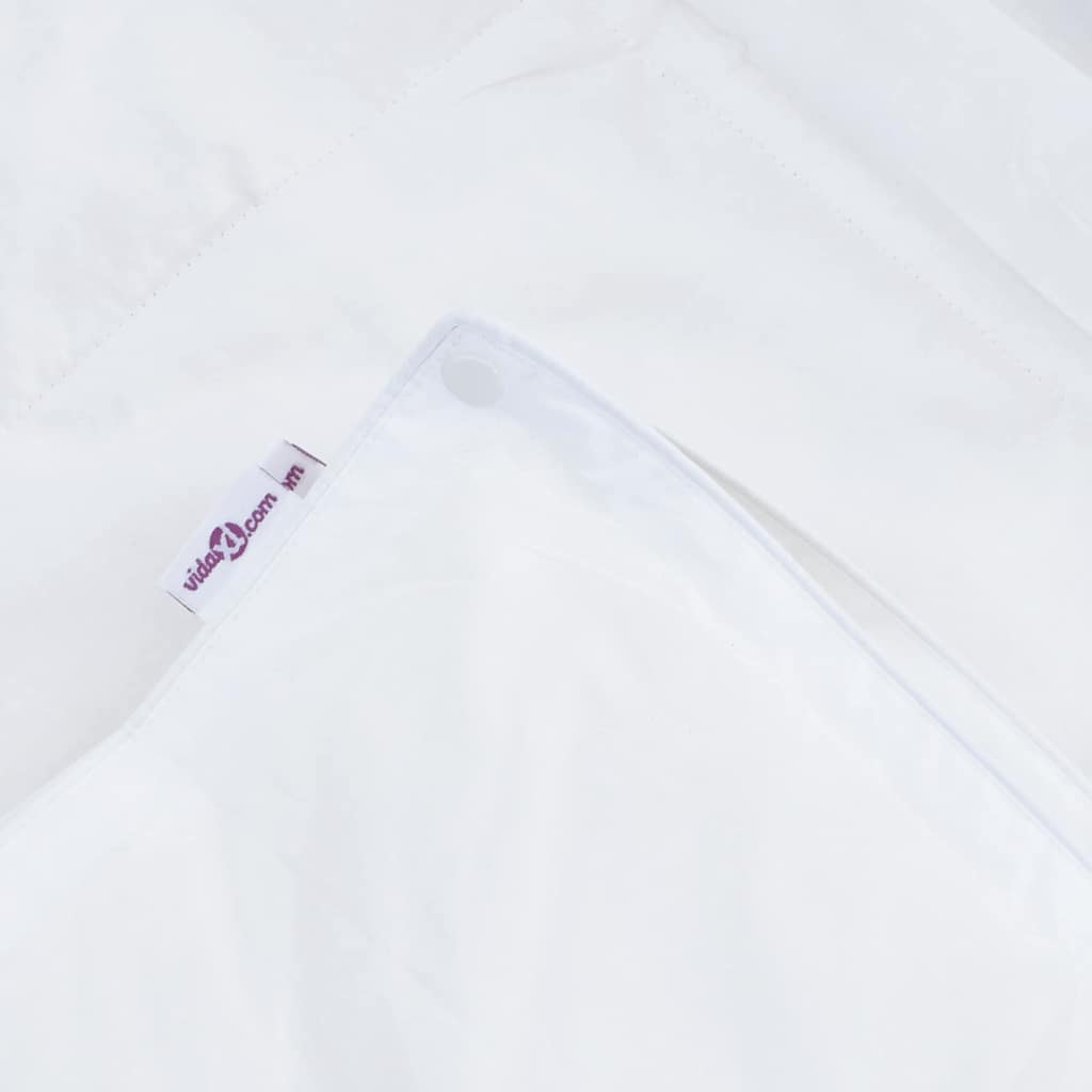 2-In-1 Bettdecke Weiß Daunen