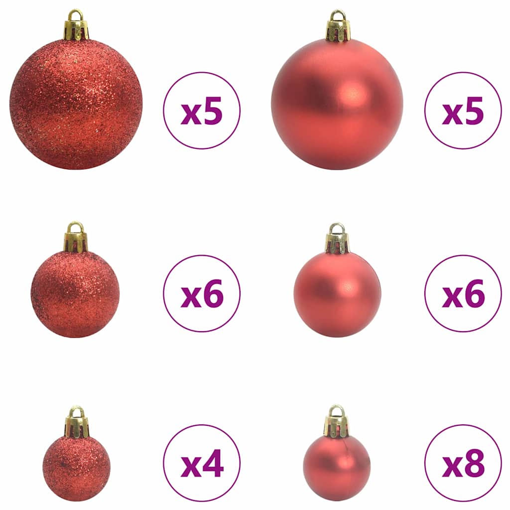 Künstlicher Klapp-Weihnachtsbaum Mit Tannenzapfen Grün