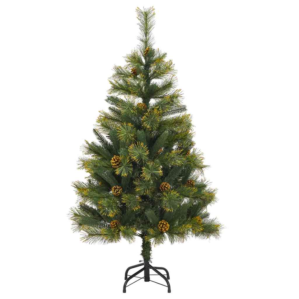 Künstlicher Klapp-Weihnachtsbaum Mit Tannenzapfen Grün