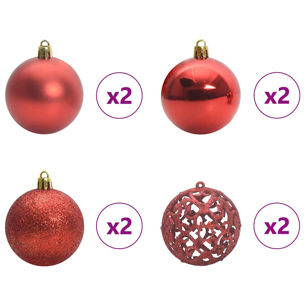 Künstlicher Klapp-Weihnachtsbaum Mit Tannenzapfen Grün