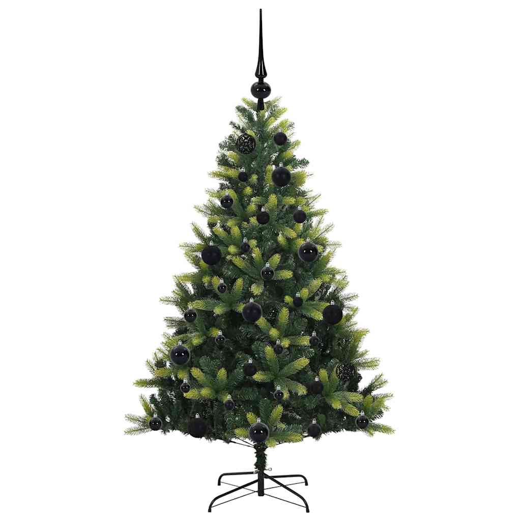 Künstlicher Klappbarer Weihnachtsbaum 150 Leds Grün