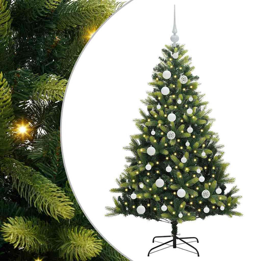 Künstlicher Geflammter Weihnachtsbaum 150 Leds Grün