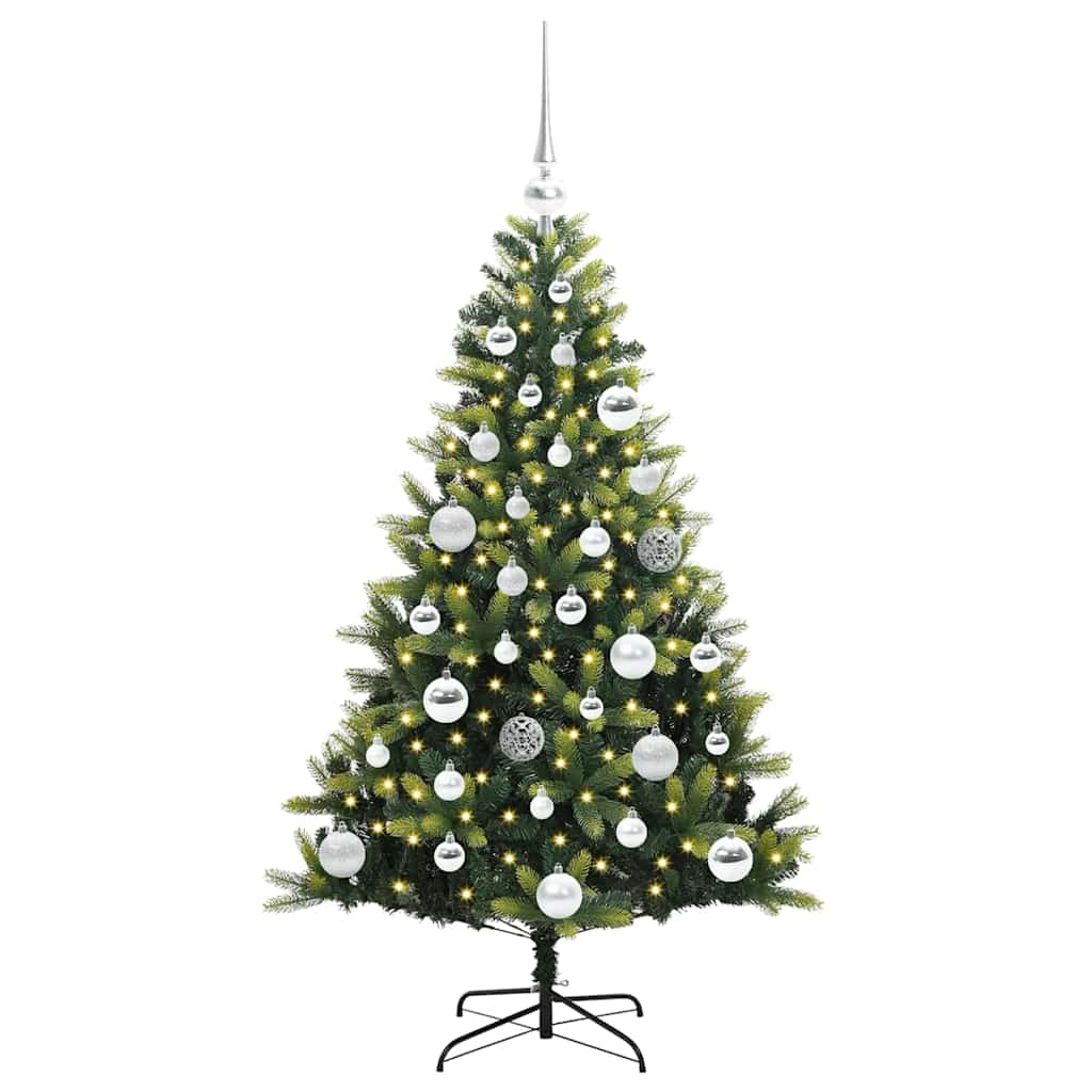 Künstlicher Geflammter Weihnachtsbaum 150 Leds Grün