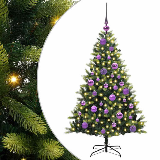 Künstlicher Geflammter Weihnachtsbaum 150 Leds Grün