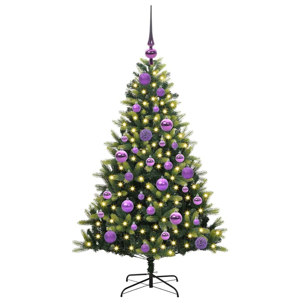 Künstlicher Geflammter Weihnachtsbaum 150 Leds Grün