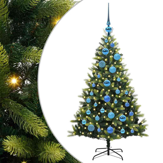 Künstlicher Geflammter Weihnachtsbaum 150 Leds Grün