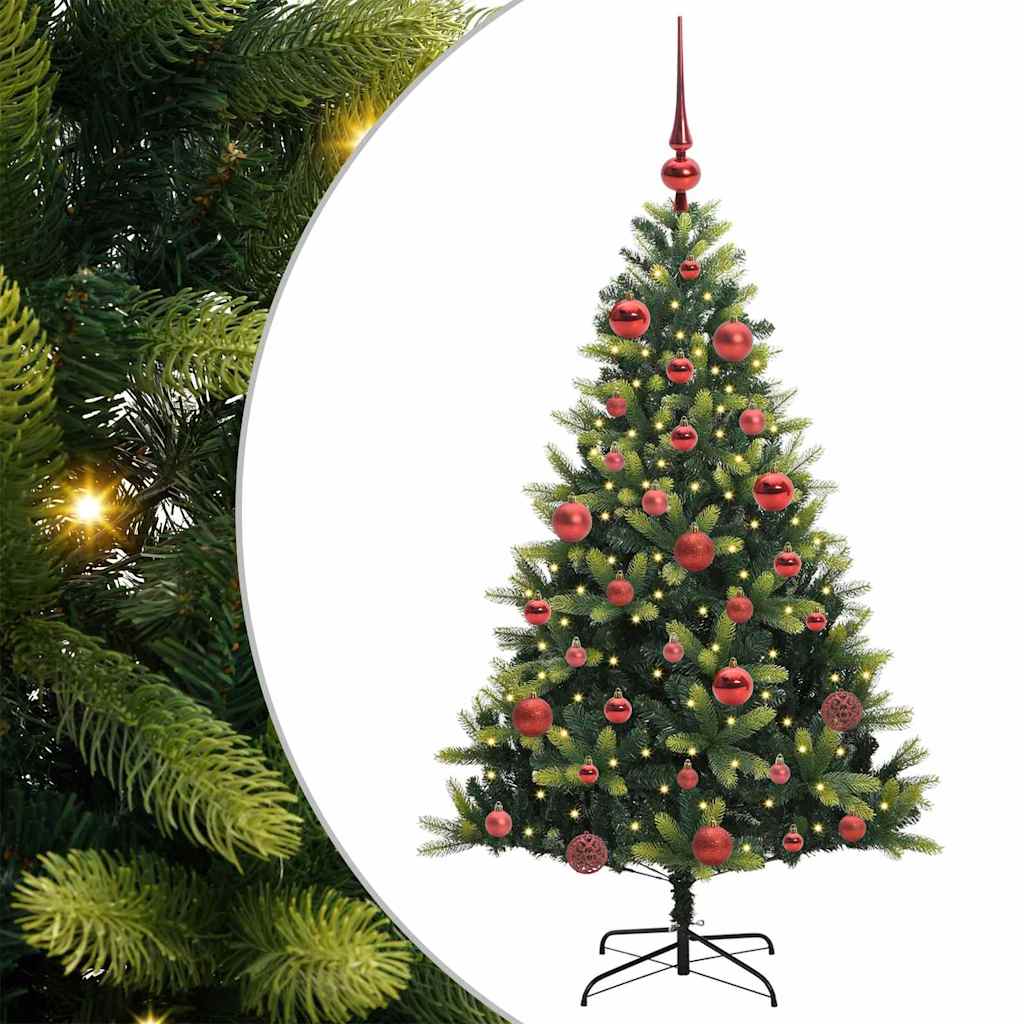 Künstlicher Geflammter Weihnachtsbaum 150 Leds Grün