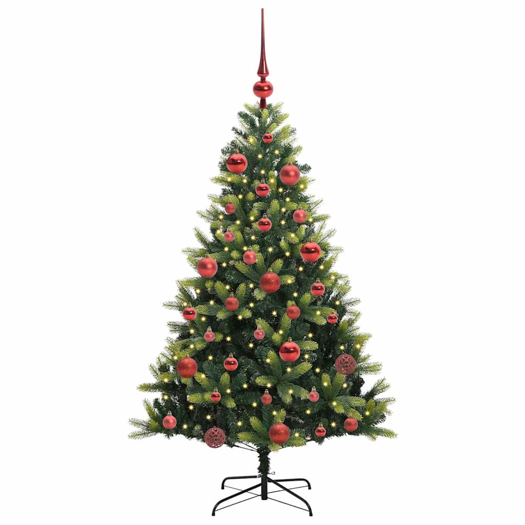 Künstlicher Geflammter Weihnachtsbaum 150 Leds Grün