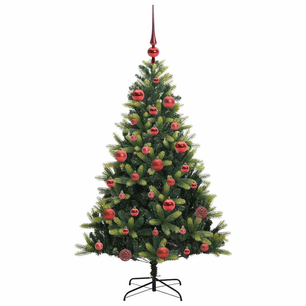 Künstlicher Geflammter Weihnachtsbaum 150 Leds Grün