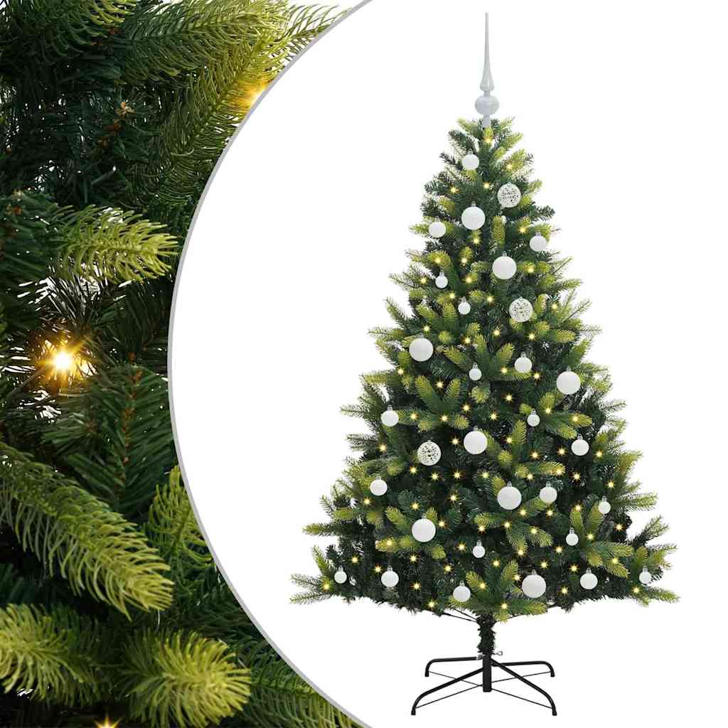 Künstlicher Geflammter Weihnachtsbaum 150 Leds Grün