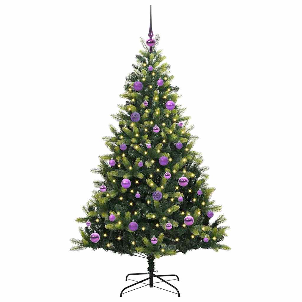 Künstlicher Geflammter Weihnachtsbaum 150 Leds Grün