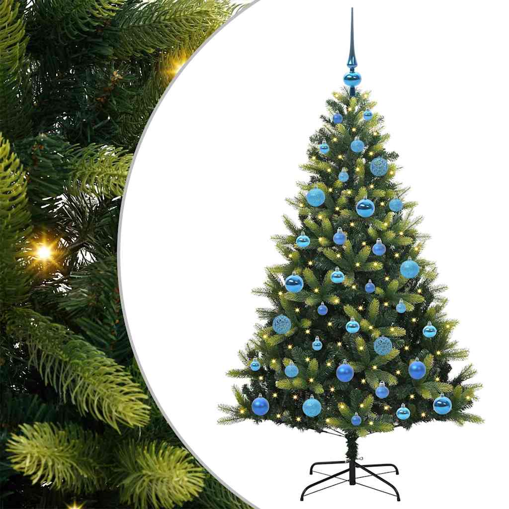 Künstlicher Geflammter Weihnachtsbaum 150 Leds Grün