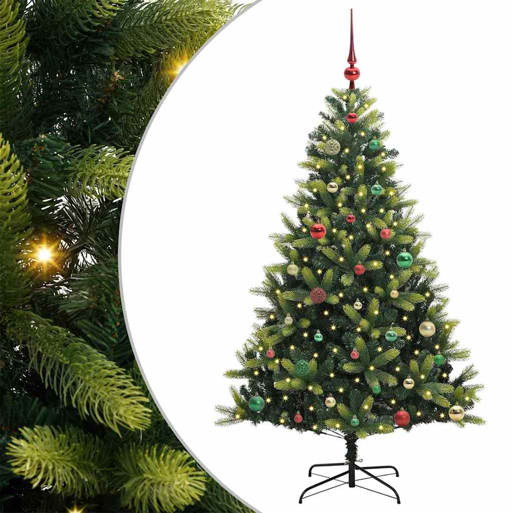 Künstlicher Geflammter Weihnachtsbaum 150 Leds Grün
