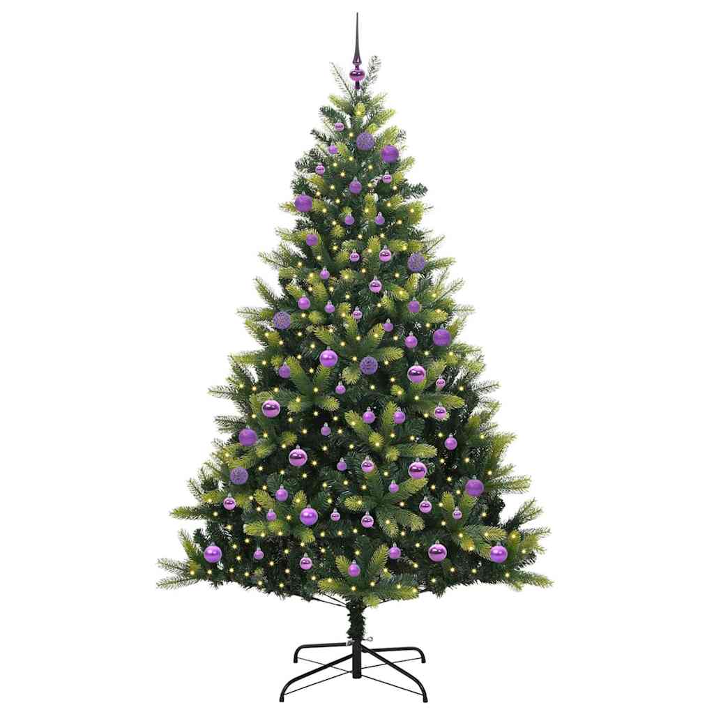 Künstlicher Klappbarer Weihnachtsbaum 300 Leds Grün