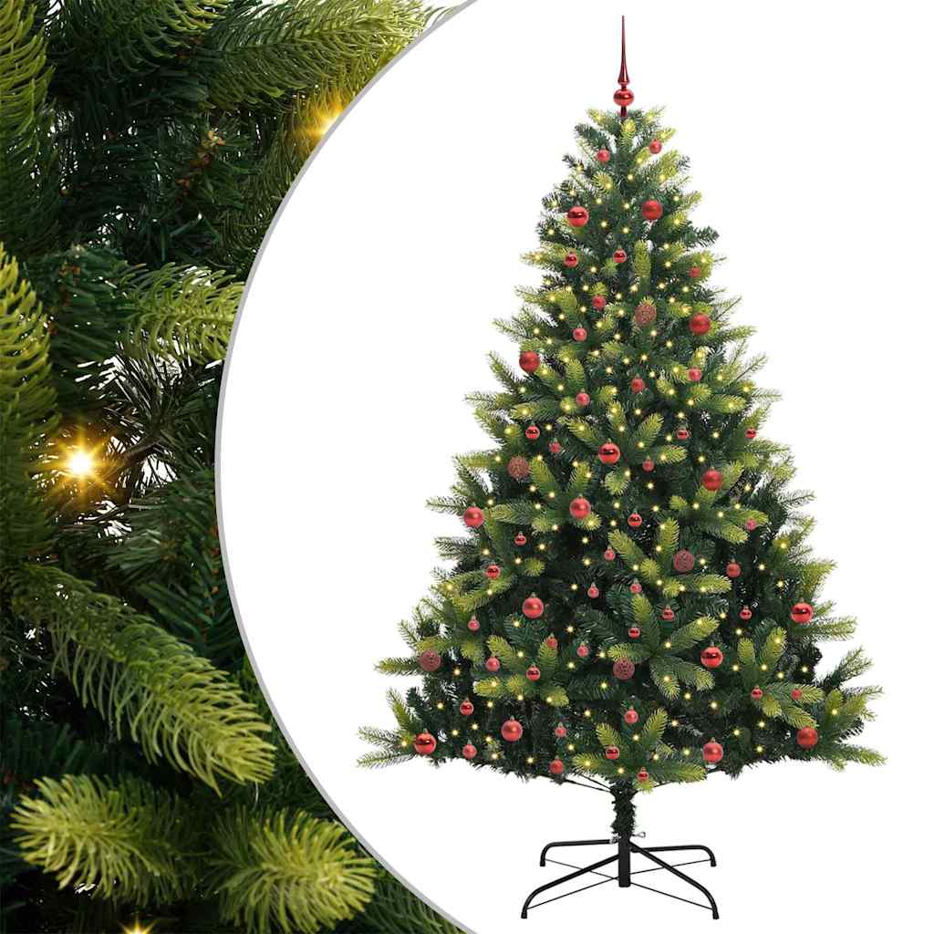 Künstlicher Faltbarer Weihnachtsbaum 300 Leds Grün