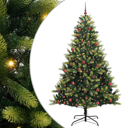Künstlicher Faltbarer Weihnachtsbaum 300 Leds Grün