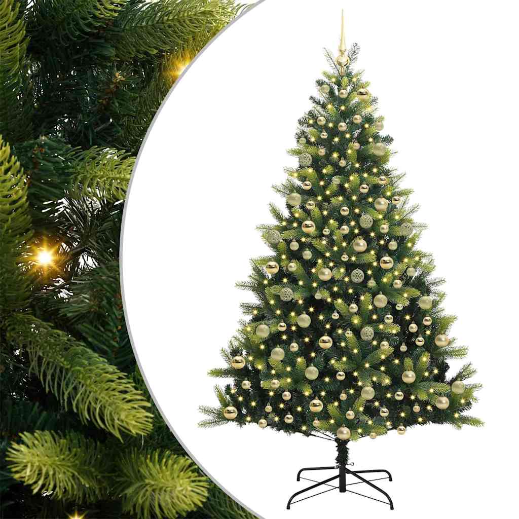 Künstlicher Klapp-Weihnachtsbaum Mit 300 Leds Grün