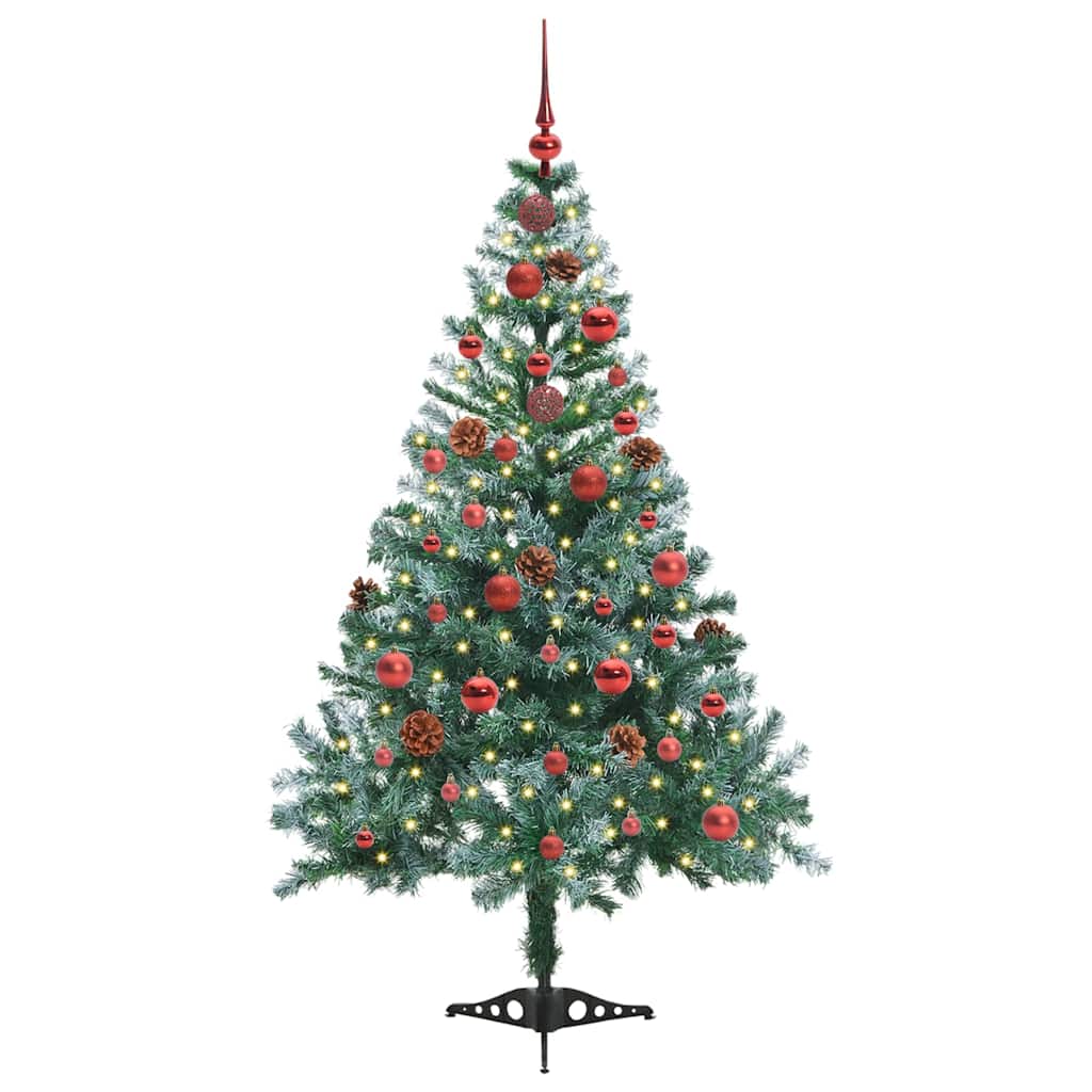 Künstlicher Weihnachtsbaum Grün 150 Cm Pvc Und Stahl