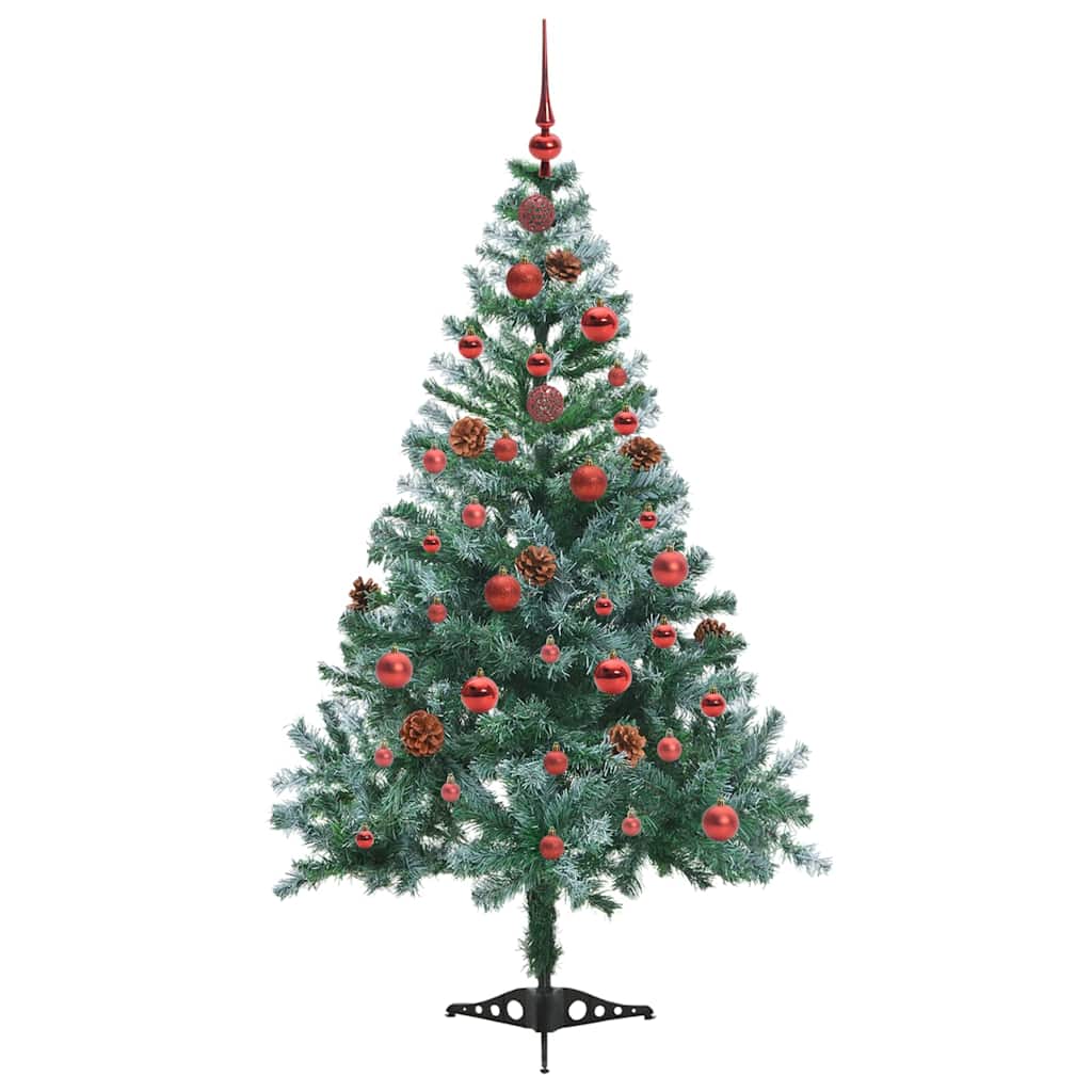 Künstlicher Weihnachtsbaum Grün 150 Cm Pvc Und Stahl