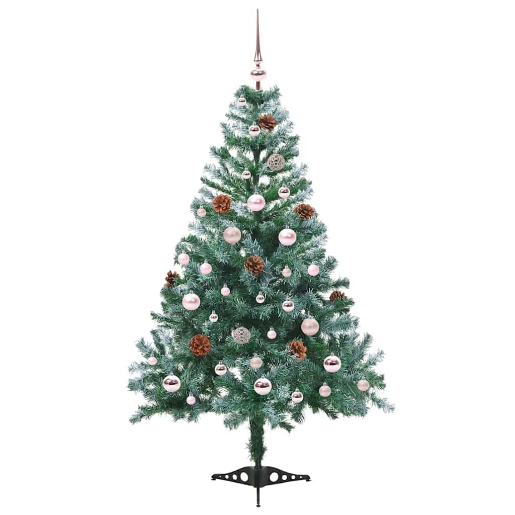 Künstlicher Weihnachtsbaum Grün 150 Cm Pvc Und Stahl
