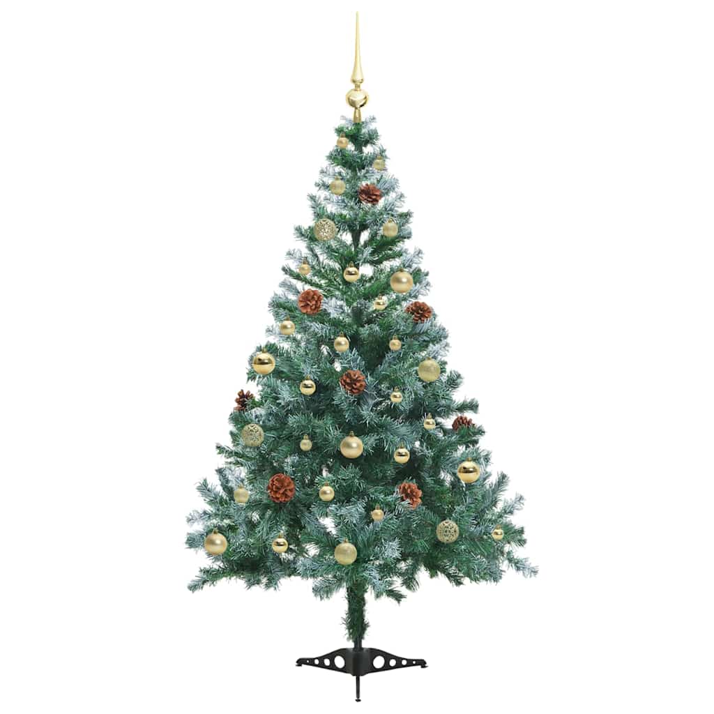 Künstlicher Weihnachtsbaum Grün 150 Cm Pvc Und Stahl