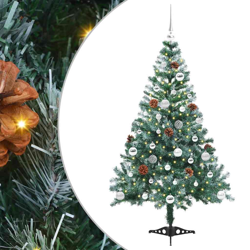 Künstlicher Weihnachtsbaum Grün 150 Cm Pvc Und Stahl