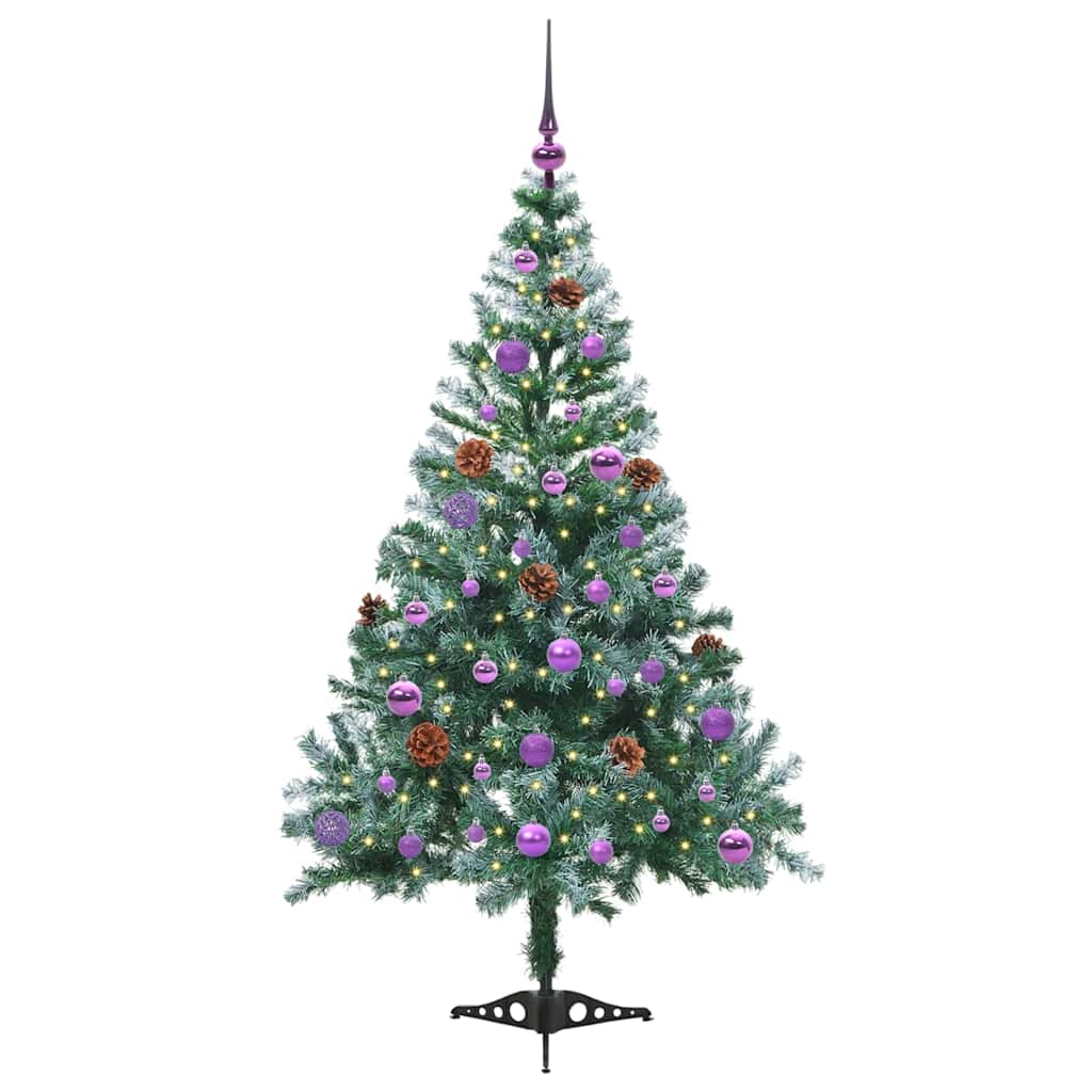 Künstlicher Weihnachtsbaum Grün 150 Cm Pvc Und Stahl