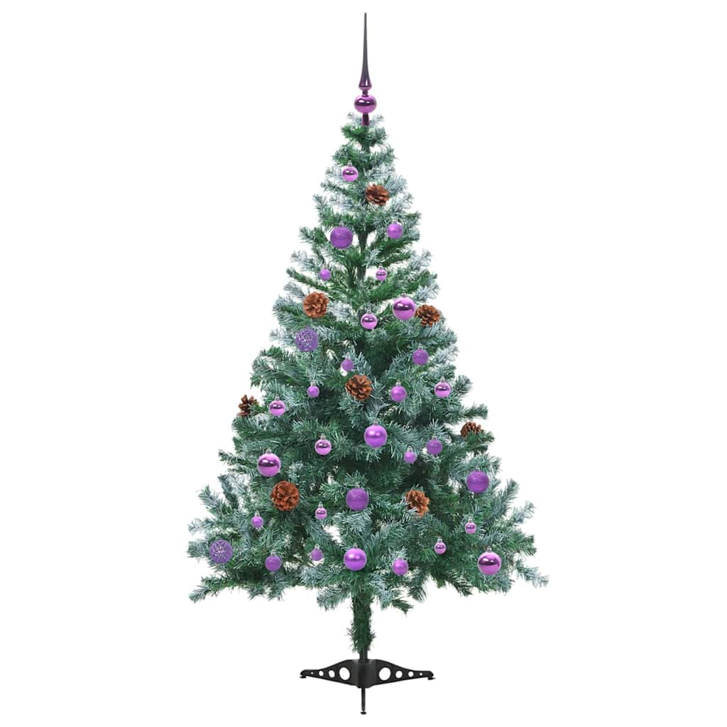 Künstlicher Weihnachtsbaum Grün 150 Cm Pvc Und Stahl