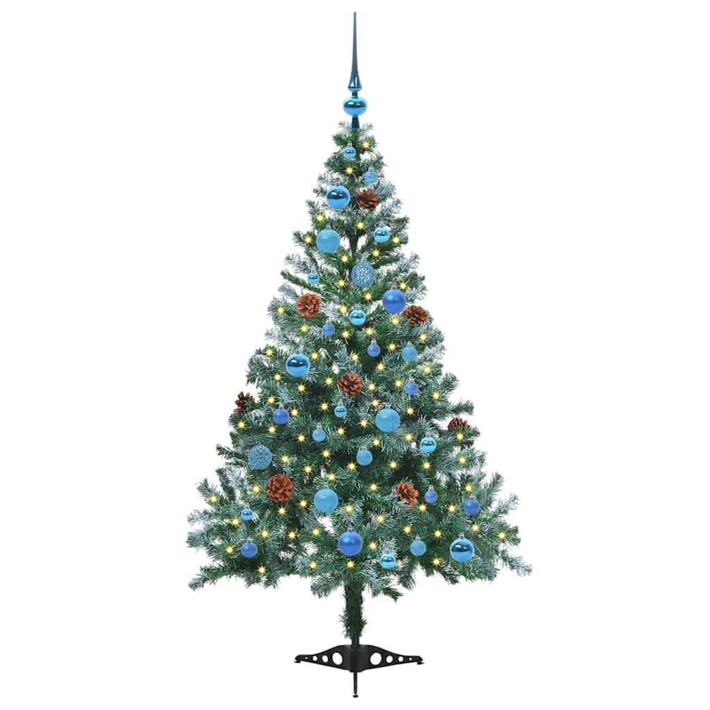 Künstlicher Weihnachtsbaum Grün 150 Cm Pvc Und Stahl