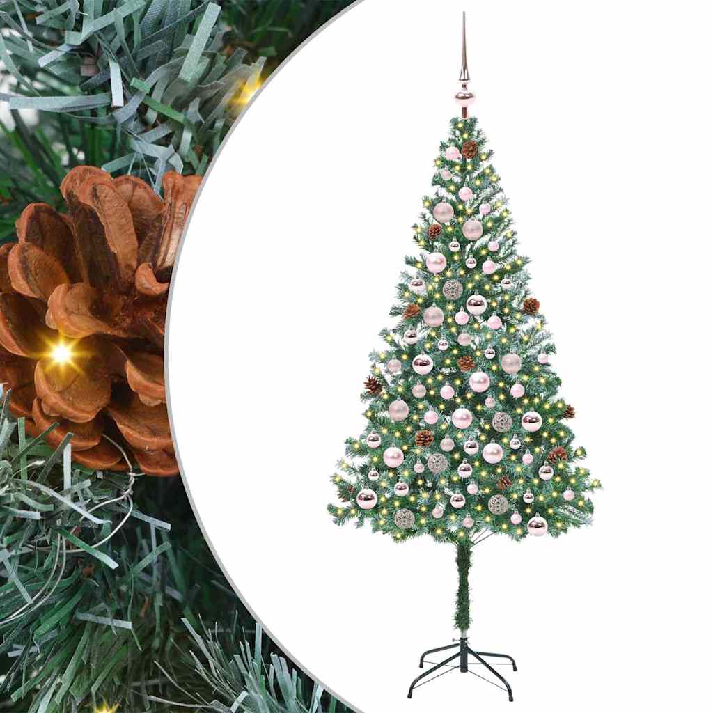 Künstlicher Weihnachtsbaum Grün 180 Cm Pvc Und Stahl