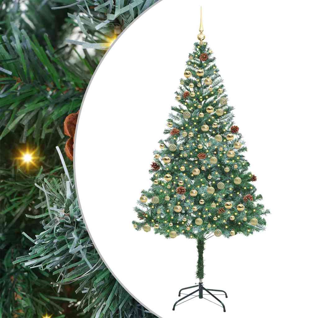 Künstlicher Weihnachtsbaum Grün 180 Cm Pvc Und Stahl